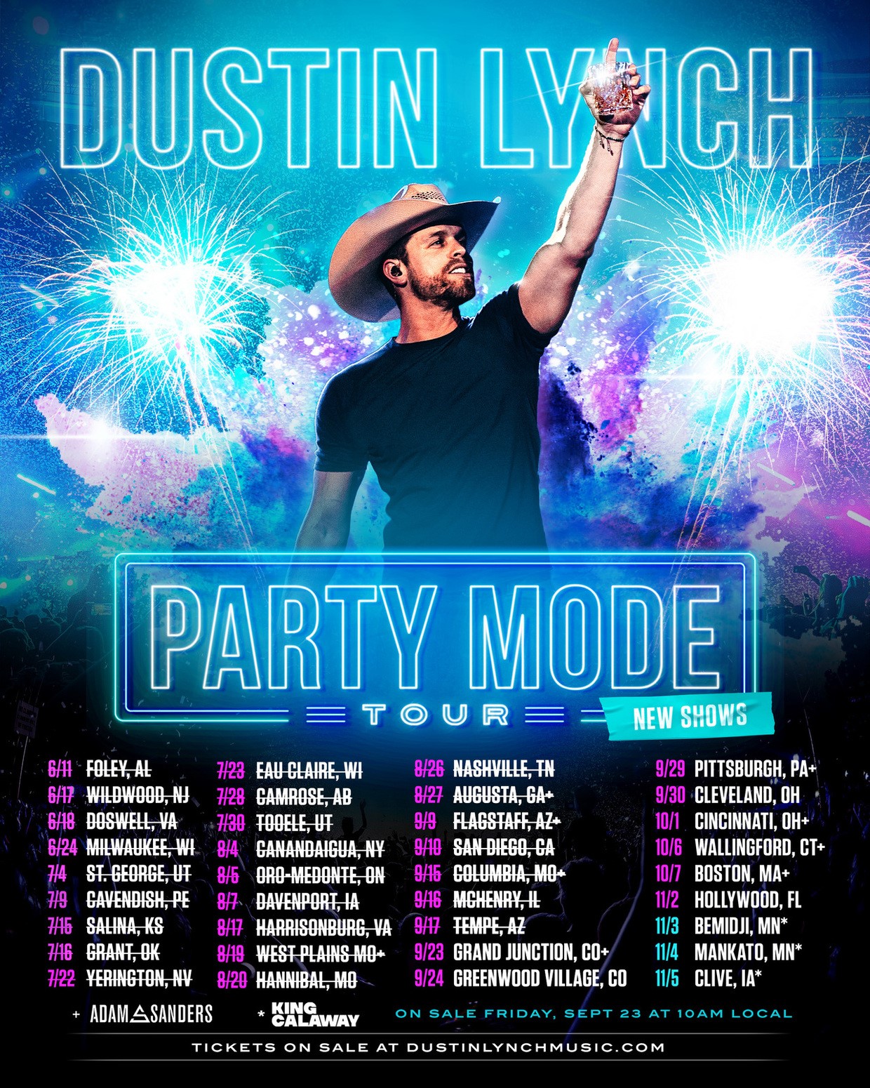 DUSTIN LYNCH KEEPS THE ‘PARTY’ GOING WITH MORE DATES ADDED TO FALL